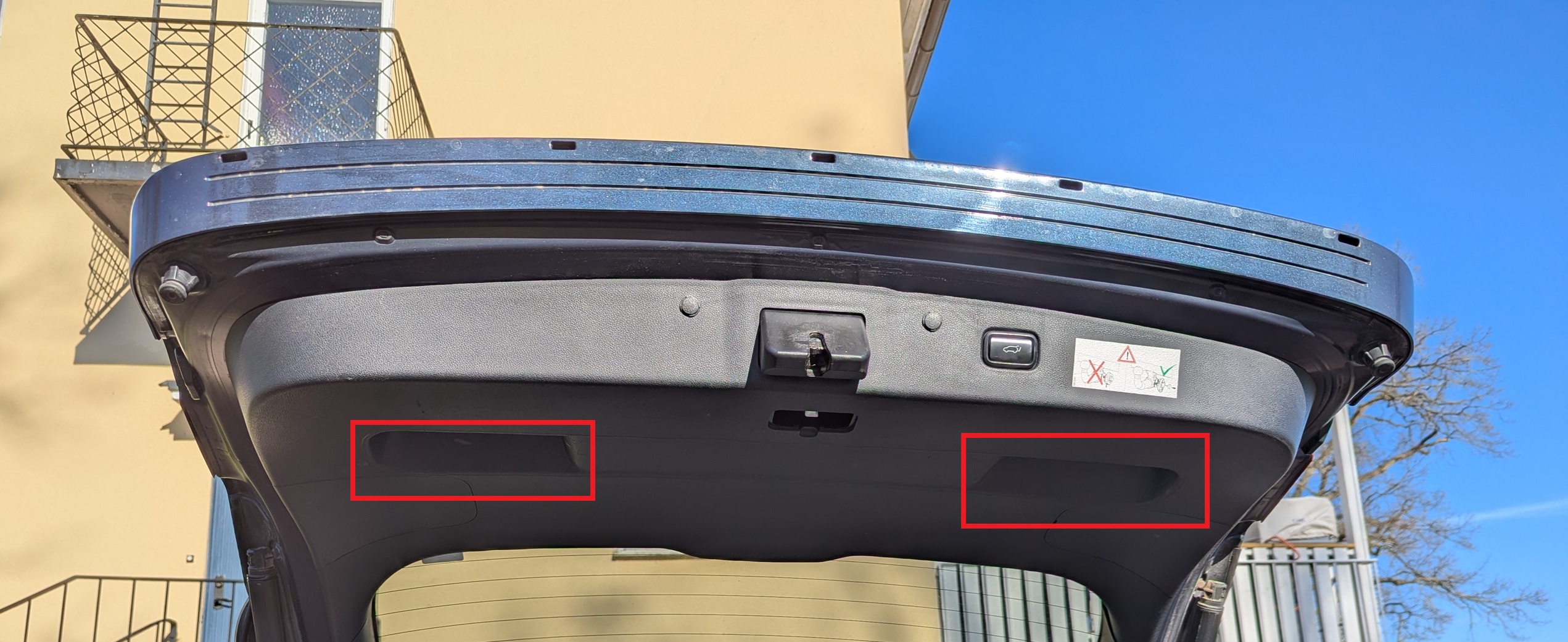 Plastic clips removed