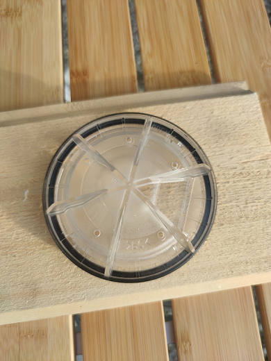 Inspection cover with holes